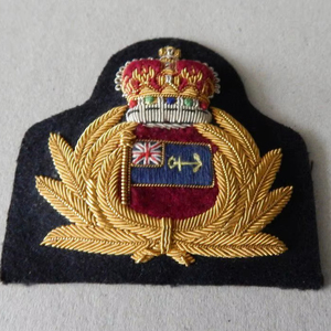 Handcrafted Bullion <b>Wire</b> Embroidered Blazer Badge Gold Thread Anchor Crest Patch/Badge - Product Image 1