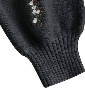 Túnica sencilla de cuello redondo, suéter transpirable, camisa informal para mujer, top tipo jersey con bajo extendido, ideal para leggings - Product Image 4