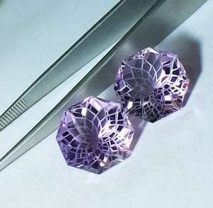 Pierre de guérison en cristal d'améthyste violette naturelle, pierre précieuse en vrac pour la fabrication de bijoux, Reiki, méditation des chakras - Product Image 1
