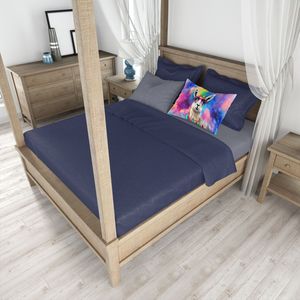 Nueva funda de almohada ligera supersuave con ilustraciones Hippie, funda de cojín de Llama de tamaño estándar decorativa de fácil cuidado - Product Image 4