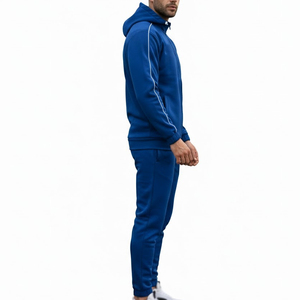Custom High Quality 100% Cotton Embroidered Patch Logo <b>Tracksuit</b> Set Vintage Style Sweatpants And Hoodie <b>Tracksuit</b> - Product Image 5