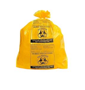 ถังขยะทิ้งพลาสติก PE 4-6แกลลอนขนาด18-18inc 75ไมครอนถุงพลาสติกสีเหลืองสำหรับใช้ทางการแพทย์ - Product Image 1