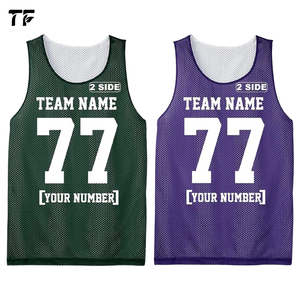 Maillot de basketball réversible personnalisé 2026 – Séchage rapide, maille respirante, antibactérien, évacuation de l'humidité, sans manches, uniforme d'entraînement respirant - Product Image 4