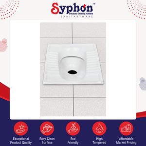 Exhibiting Highest Standard Unmatched Quality White Sanitary Ware <b>Ceramic</b> Toilet Squat <b>Pan</b> for Home & Commercial Usage - Product Image 2