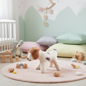 Cute <b>Felt</b> Dog Doll for Baby & Kids Decor - Product Image 3