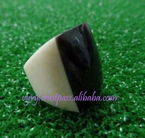 Mode corne de buffle bandes de mariage bague bijoux VR15 - Product Image 1