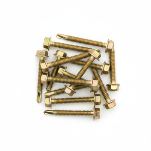 Tornillos Autoperforantes con Cabeza Hexagonal, Métricos, de Acero al Carbono Clase 8.8, Zincados, Rosca Gruesa - Product Image 1