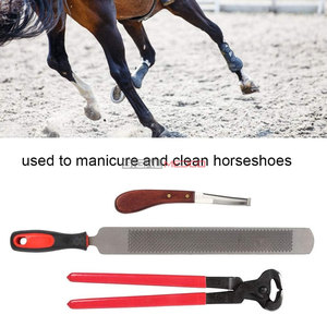 Professional Reusable Stainless Steel Veterinary Horse Hoof Trimming <b>Shears</b> 3-Piece Set Heavy-Duty Equine Farrier Hoof Nipper - Product Image 6