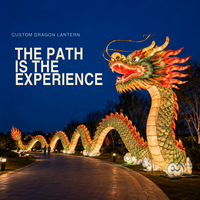 Sculpture de lanterne géante chinoise personnalisée pour spectacles lumineux de festival