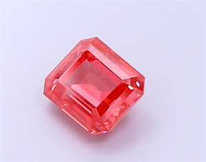 Diamant de laboratoire Luxira Export certifié IGI, 3,27 carats, taille émeraude, rouge vif fantaisie, VS1, CVD/HPHT, haute qualité, percé au laser, en vrac - Product Image 6