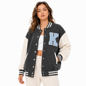 Chaquetas Varsity de Alta Calidad Unisex, Chaquetas de Béisbol Americanas de Forro Polar, Chaquetas Extra Grandes Personalizadas para Hombre, Chaquetas para Mujer - Product Image 5