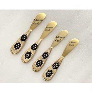 Hot Selling <b>Cheese</b> <b>Knife</b> <b>Set</b> With Bamboo Handle Stainless Steel Blades Durable Spreader Spatulas Fork For Home Hotel Tableware - Product Image 6