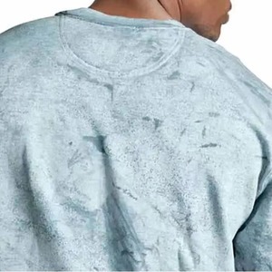 เสื้อสเวตเชิ้ตคอกลมผู้ชาย ลายมัดย้อม ผ้าฝ้ายถัก 100% ทรงปกติ สไตล์ลำลองสำหรับฤดูใบไม้ผลิ แขนยาว นุ่ม สบาย - Product Image 3