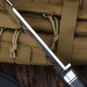 Couteau Bowie industriel LEGACY fait main en acier à haute teneur en carbone, pointe tombante, manche en bois pleine longueur, fabricant OEM ODM - Product Image 2