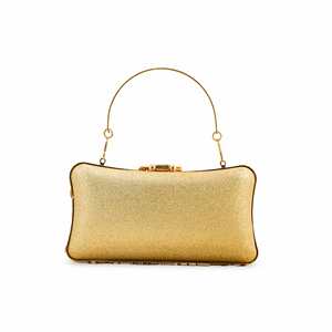 Pochette de soirée dorée pour mariée P15265 - Product Image 1