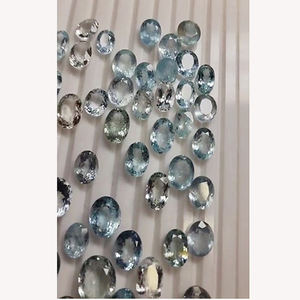 Lote de 161 piezas de aguamarina natural de 10 mm a 18 mm, con corte ovalado, pera, cuadrado, rectangular, cojín y facetado, 651 quilates, gemas en bruto, US$912 - Product Image 4