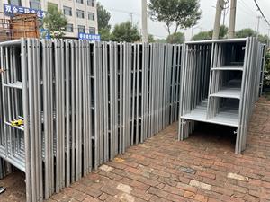 Échafaudage <span class=keywords><strong>de</strong></span> construction en tube tubulaire pour façade, système tour, avec cadre en H, d'<span class=keywords><strong>occasion</strong></span> à prix abordable, à vendre - Product Image 2