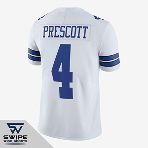 เสื้อเจอร์ซีย์อเมริกันฟุตบอลแบบสั่งทำคุณภาพสูง 220 กรัม โพลีเอสเตอร์ 25/26 พิมพ์ลายด้วยความร้อน ชื่อแบบสั่งทำ ไซส์ใหญ่พิเศษ ขายส่ง - Product Image 5