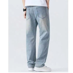 Pantalones Vaqueros para Hombre, Jeans Rectos, Vaqueros de Mezclilla con Estilo, Ropa Urbana para Hombre, Jeans Blancos Ajustados, Lavados, Elásticos, a Bajo Precio - Product Image 5