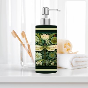 Distributeur de lotion à motif floral, pompe à lotion élégante, accessoire de salle de bain parfait pour la maison et les cadeaux, fabriqué en Inde - Product Image 1