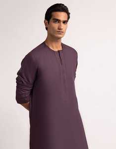 Vêtements de prière islamiques modestes, toutes saisons, thobe, couleur unie, style Moyen-Orient, chemise de prière longue jusqu'au sol - Product Image 2