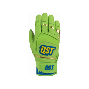 Guantes de Bateo de Béisbol y Sóftbol de Cuero con Palma Texturizada, Dedos Completos, Puño Largo, Muñequera Ajustable, Transpirables, Duraderos y Personalizables - Product Image 3