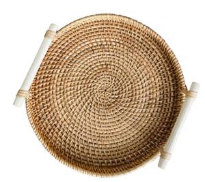 Bandeja Rectangular Hecha a Mano de Yute y Ratán, Cesta de Almacenamiento de Mimbre Tejida, Bandejas Decorativas para Mesa de Centro, Decoración Boho para el Hogar - Product Image 4