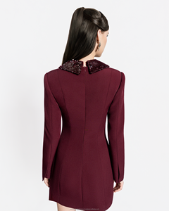 Minivestido CRIMSON LAPEL (MBO) _ Colección Her New York - Product Image 4