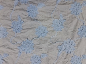 Tissu Popeline Dori Brodé de Qualité Supérieure en Gros – Motif Floral 3D Élégant avec Cordage pour la Mode et la Décoration Intérieure - Product Image 1