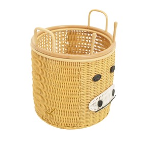 Cesta de Almacenamiento de Mimbre con Forma de Vaca, Abierta en la Parte Superior, con Asas, Organizador de Juguetes, Cesto de Ropa para Niños - Product Image 3
