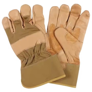 Durable Goat Grain Leather Gloves Reinforced Industrial Work Hand <b>Arm</b> Protection Abrasion Resistance Personal Safety Gloves - Product Image 4
