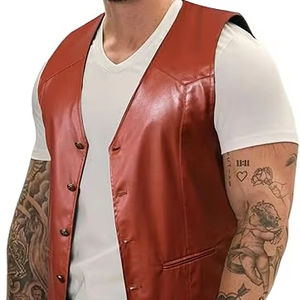 Chaussures décontractées pour hommes, tendance et stylées, à boutons-pression, doublure en maille, en cuir véritable de mouton et de vache, pour la ville, le club et la conduite. - Product Image 1