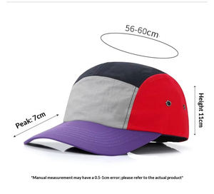 Gorra de Campamento de Alta Calidad con MOQ Bajo, Estilo de Ala Plana, Etiqueta Privada, Textura Suave, Gorras de Senderismo Ajustables y Ligeras de 5 Paneles - Product Image 5