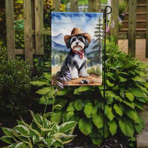 Drapeau de jardin de bienvenue multicolore Havanese Cowboy Boîte aux lettres Drapeau décoratif de cour Bannière pour patio Oeuvre d'art pour parterres de fleurs Petit - Product Image 2