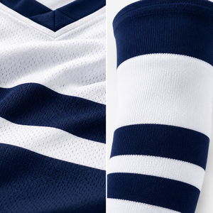 Ensemble d'uniformes de hockey sur glace personnalisés, maillot et chaussettes, 100% polyester, sublimé, séchage rapide, unisexe, adulte, faible MOQ, vente en gros - Product Image 5