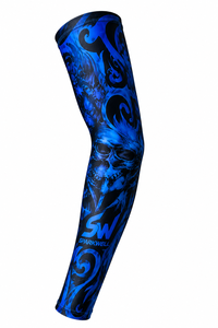 Manchons de compression unisexes à imprimé tatouage, protection anti-UV, pour cyclisme, course à pied, fitness en extérieur - Product Image 6