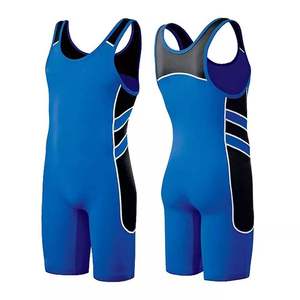 Factory Wholesale Custom Design GYM Weightlifting Wholesale Wrestling Singlet Custom Powerlifting Singlet Wrestling - Product Image 6