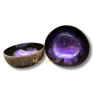 Cuenco de coco de marca artesanal local duradero, lacado de alta calidad de fábrica de Vietnam, colorido y al mejor precio - Product Image 6