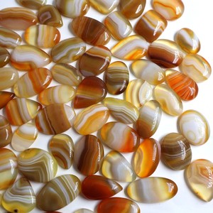 High Quality Black Banded Agate Cabochon Jewelry Making Stones Third Party Certified Rajasthan Origin Color Cut Cut Marquise Cut - Product Image 5