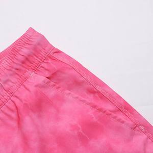 Pantalones Cortos Personalizados para Hombre con Estampado Tie Dye Rosa, Casuales, con Cordón Ajustable, Cintura Elástica, para Playa, Secado Rápido, Moda Urbana de Verano - Product Image 3