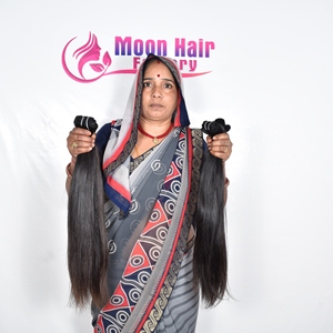 Extensiones de Cabello Humano Virgen de la Mejor Calidad 100%, Cabello Brasileño Liso, Color Negro Natural, Remy, Doble Trama - Product Image 4