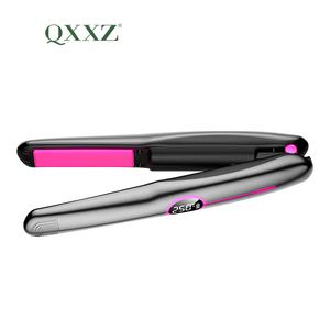 Peigne à lisser les cheveux sans fil à chaleur rapide du fabricant Mini fer à lisser les cheveux à double boucle droite et rechargeable par USB - Product Image 4