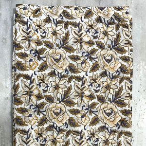 Tela estampada a mano con bloques, tela india estampada a mano, tela de algodón suave y ligera, directo de fábrica, precio al por mayor - Product Image 1