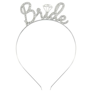 Diadema de diamantes de imitación para novia, accesorio para el cabello de boda, corona de metal, decoración para fiesta nupcial, forma redonda para adultos - Product Image 1