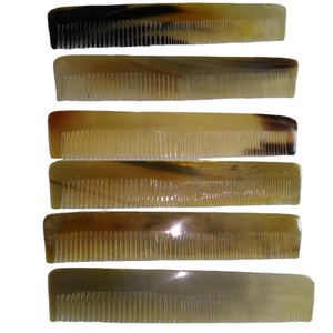 Peine para el pelo de cuerno de búhos indios, peines de cuerno Real hechos a mano, bocina de buey, listo para enviar a granel - Product Image 2