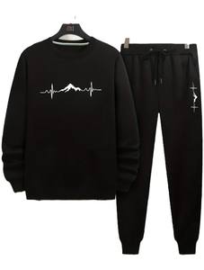 ชุดวอร์มซิปสำหรับผู้ชาย สไตล์ลำลองสำหรับฤดูหนาว แฟชั่นสำหรับกิจกรรมกลางแจ้ง ผ้าฝ้ายฟลีซ 100% ระบายอากาศได้ดี - Product Image 3