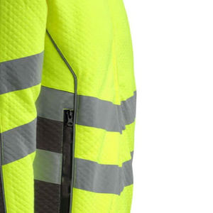 Ropa de Trabajo Profesional, Sudadera de Seguridad de Alta Visibilidad, ANSI Clase 2, Impermeable, con Luz LED Intermitente, Forro Polar de Algodón Reflectante, con Logotipo, Suministro al por Mayor - Product Image 6