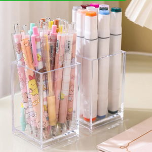 Organizador de escritorio multiusos de acrílico creativo hecho a mano, superventas, para bolígrafos/lápices/marcadores/rotuladores de colores, productos de oficina - Product Image 1