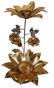 Porte-bougie artisanal en métal, une œuvre d'art exquise, rehausse la décoration du balcon avec une lumière douce et scintillante. - Product Image 2