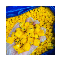 Gefreeze-droogde passievruchtblokjes, zoetzuur, bulkverpakking, vierkante vorm, voedselveilig, 100% fruit, zak, OEM Vietnam